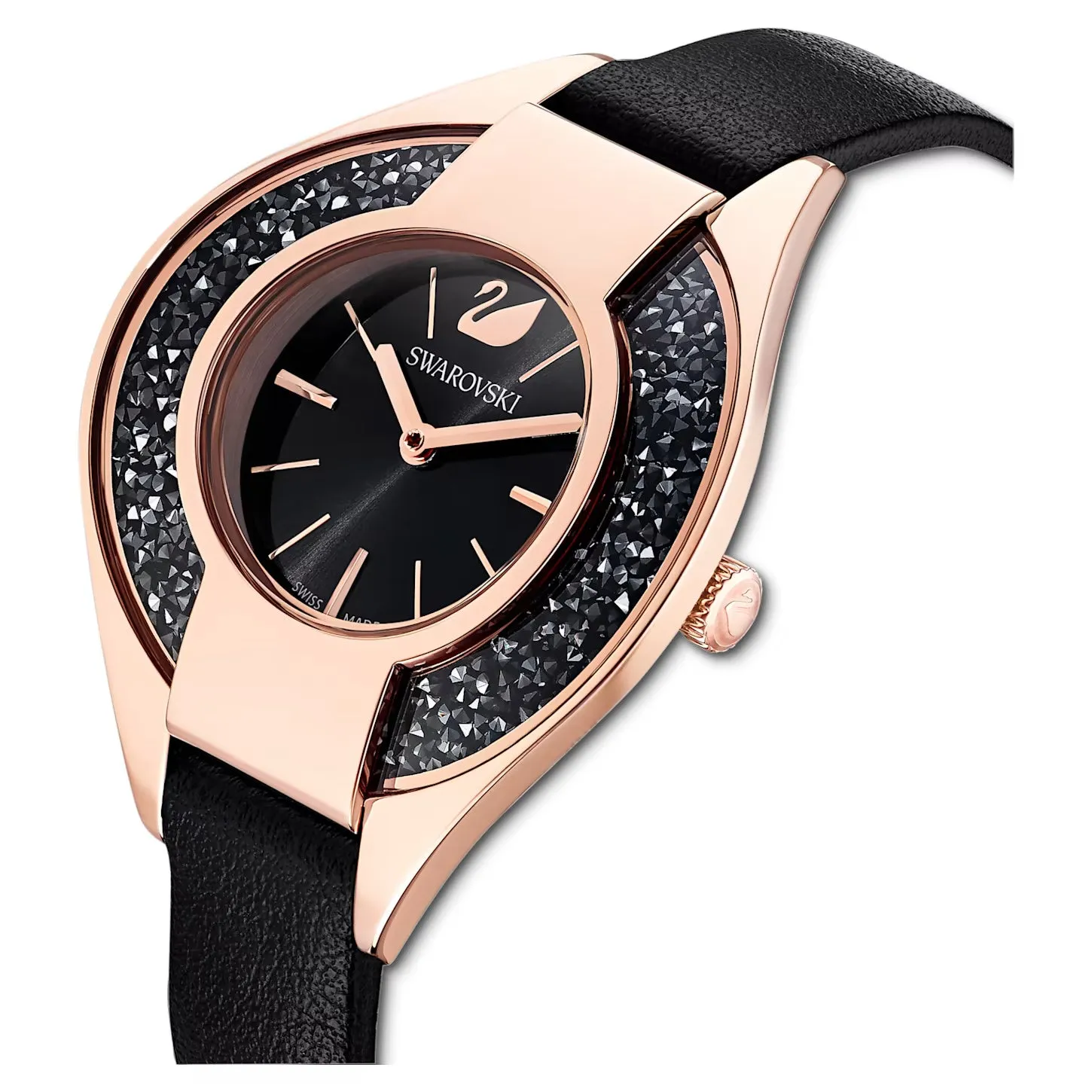 Swarovski Sporty Leather Watch