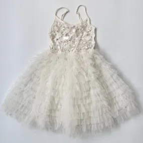 Tutu Du Monde White Tulle Dress with Embellishments for 8-9 Years