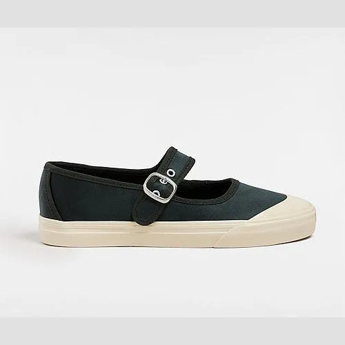 Exclusive Mary Jane Lo Pro Satin Shoes (JET SET) Black Unisex by Vans