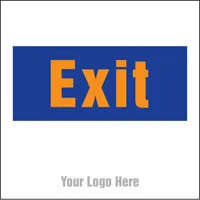 Exit, site saver sign 400x400mm