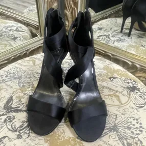 Fashionable Strappy Satin Shoes - Size 9 by White House Black House