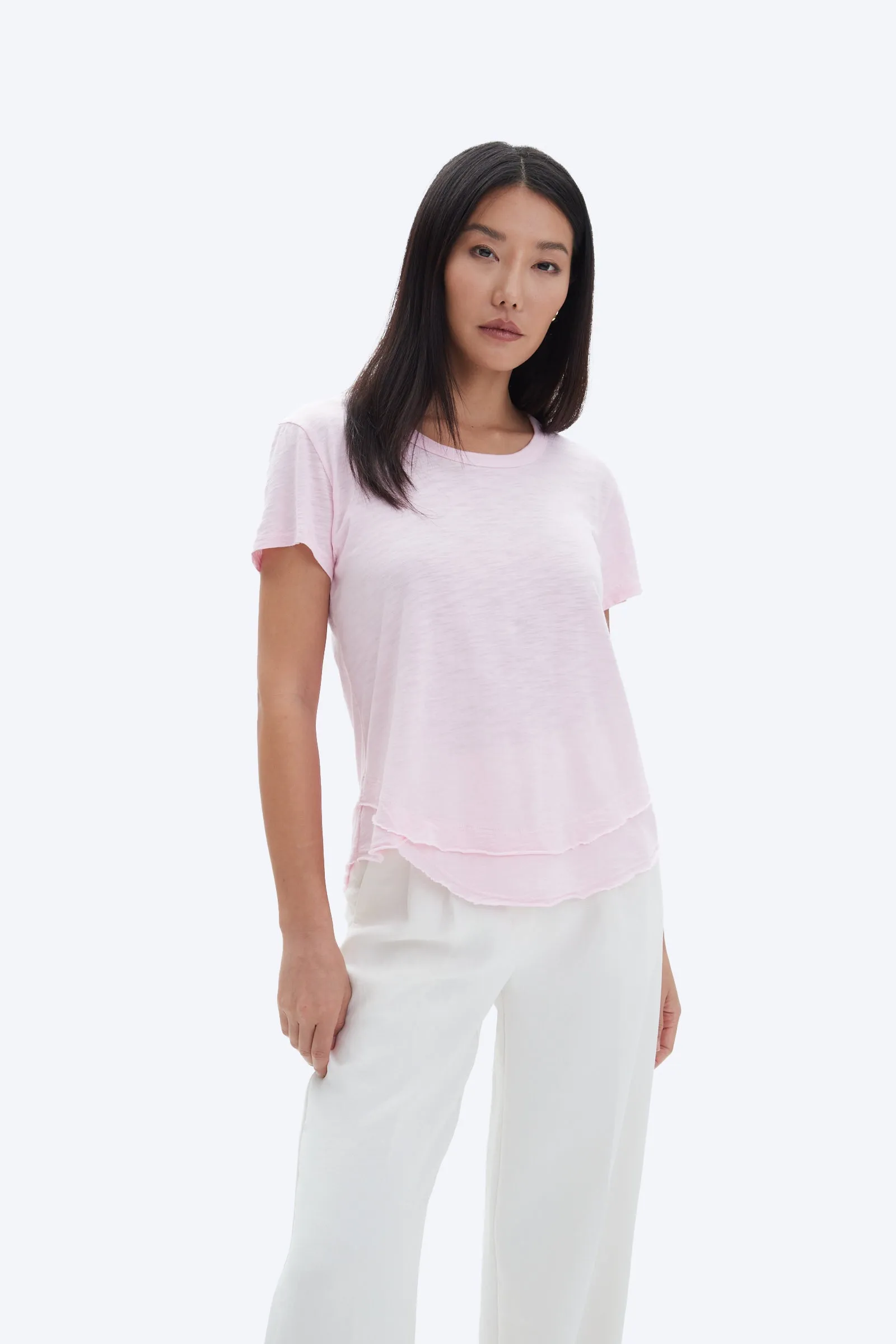 Ava Layered Mock T-Shirt