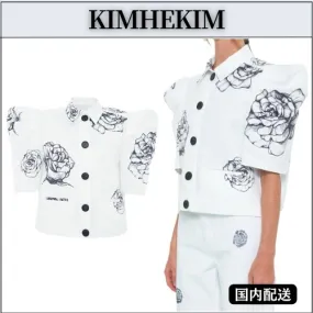 Flower Patterns Casual Style Short Sleeve Party Style