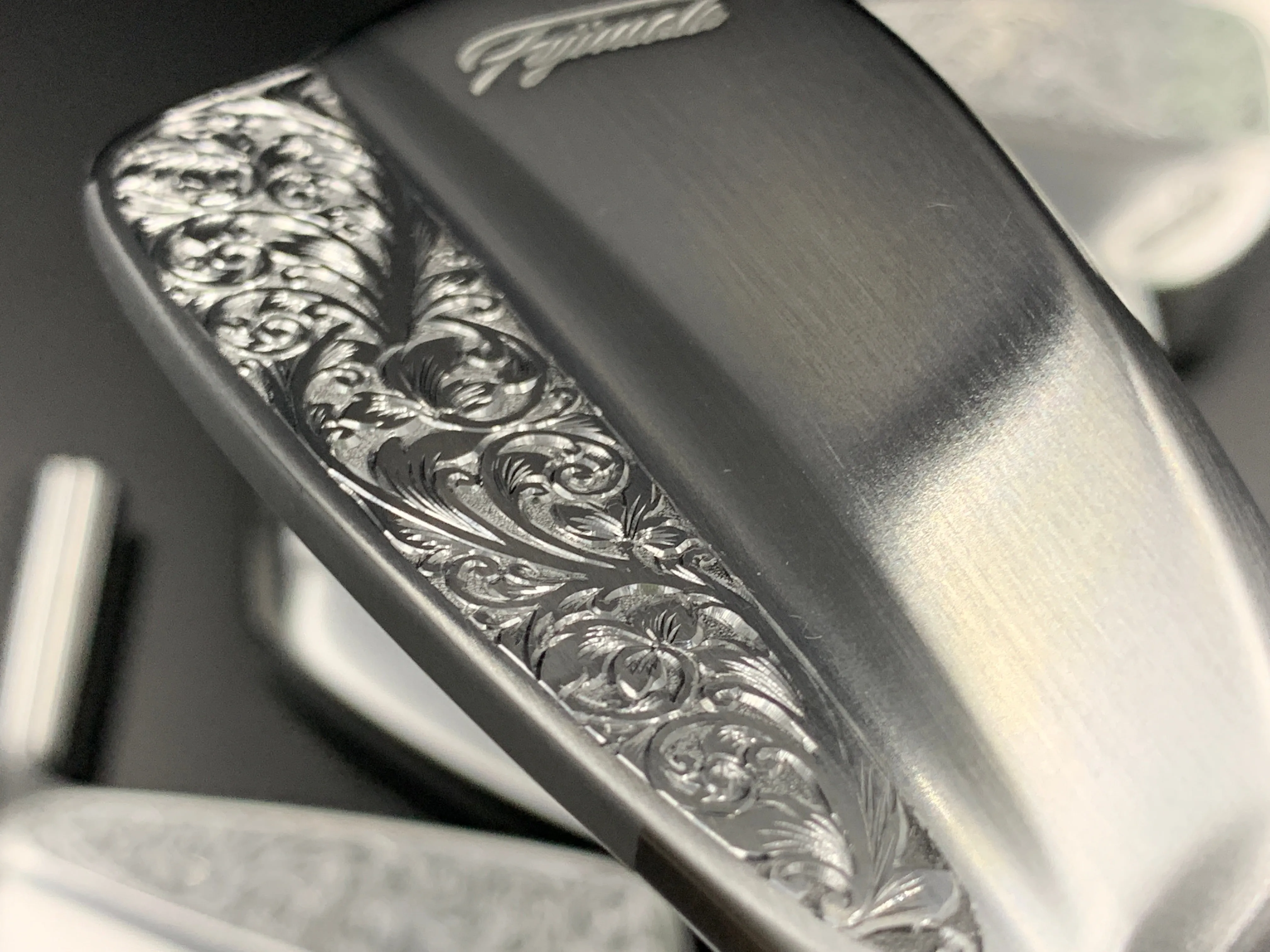 Handcrafted Hand Engraved Iura Irons