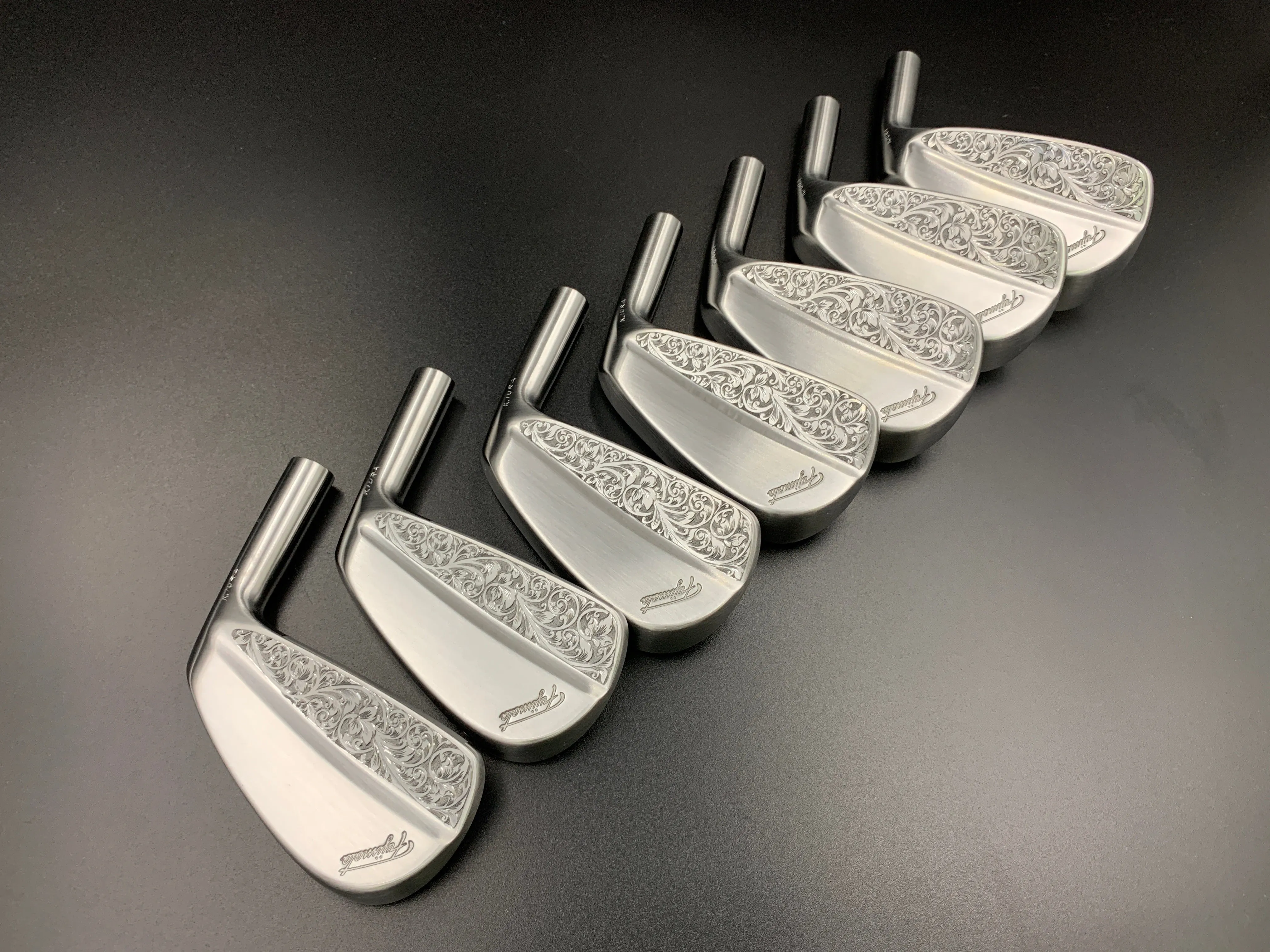 Handcrafted Hand Engraved Iura Irons