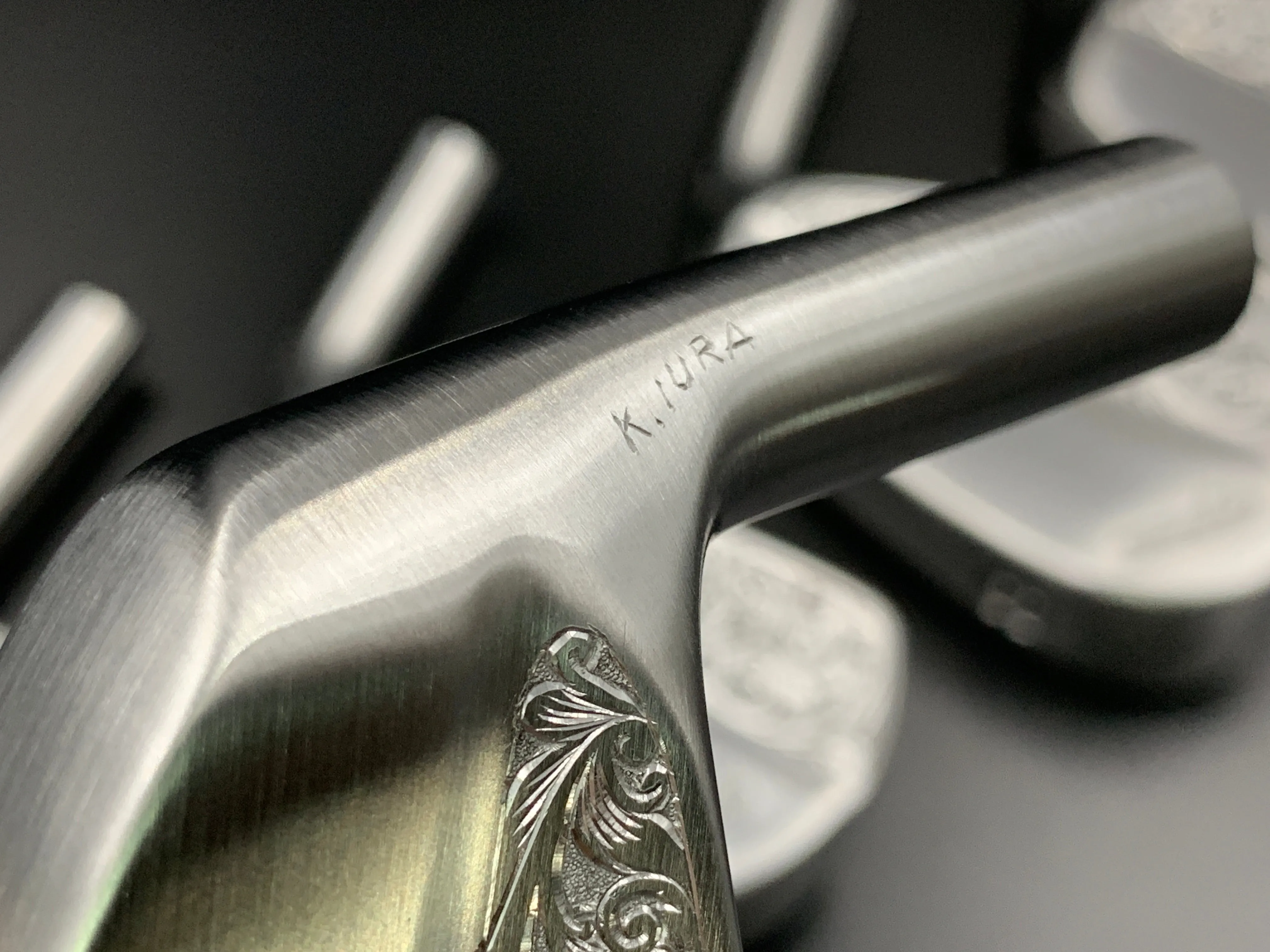 Handcrafted Hand Engraved Iura Irons