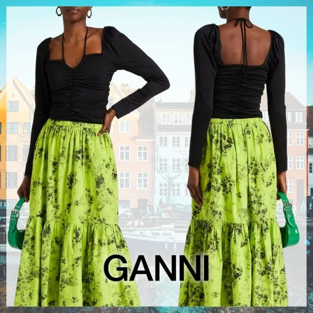 Elegant Street Style Long Sleeves by Ganni