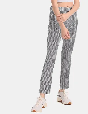 GAP Women's White Skinny Fit Ankle Length Trousers