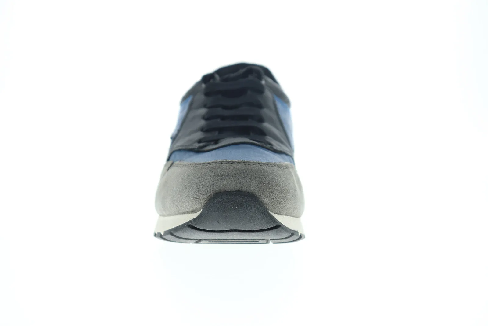 Geox U Emildon Mens Black Canvas Lace Up Euro Sneakers Shoes
