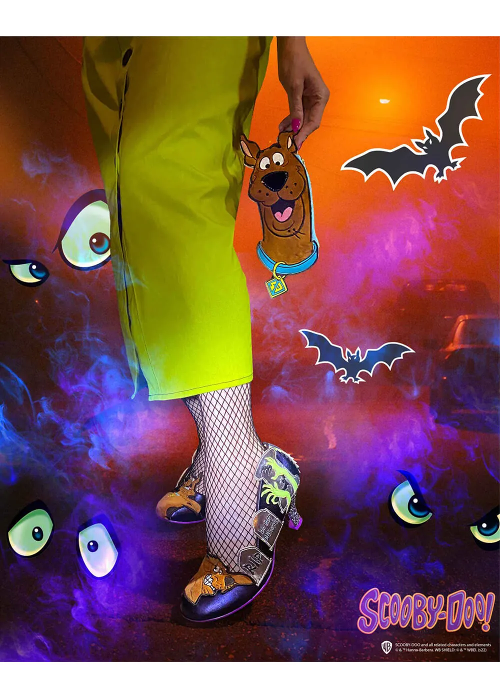 Green Irregular Choice Scooby Doo Pumps