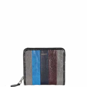 Grey/Navy/Bordeaux Bazar Bi Fold Wallet