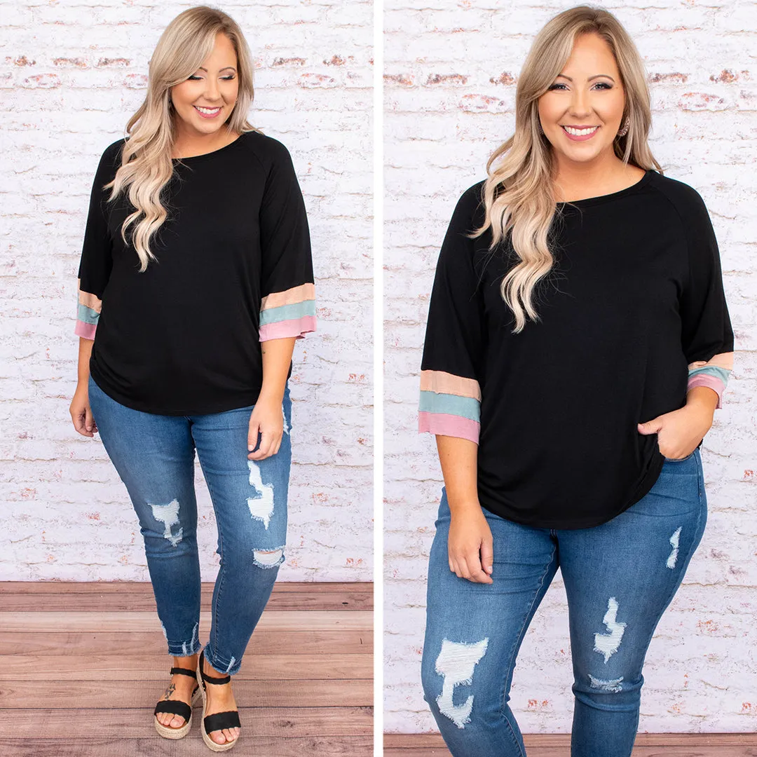 Happy At Home Top, Black