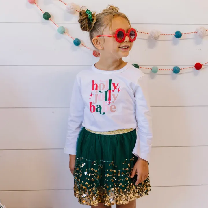 Holiday Emerald Sequin Tutu