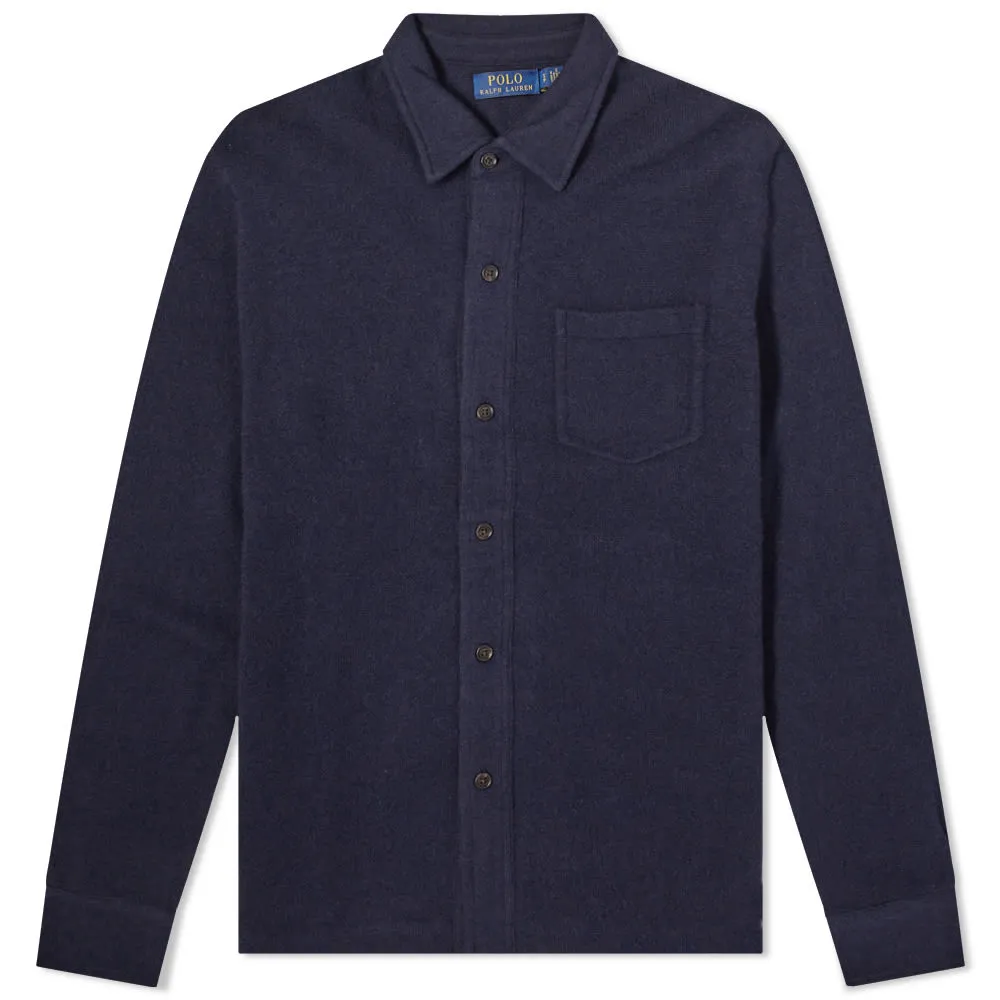 Hunter Navy Knit Polo Overshirt