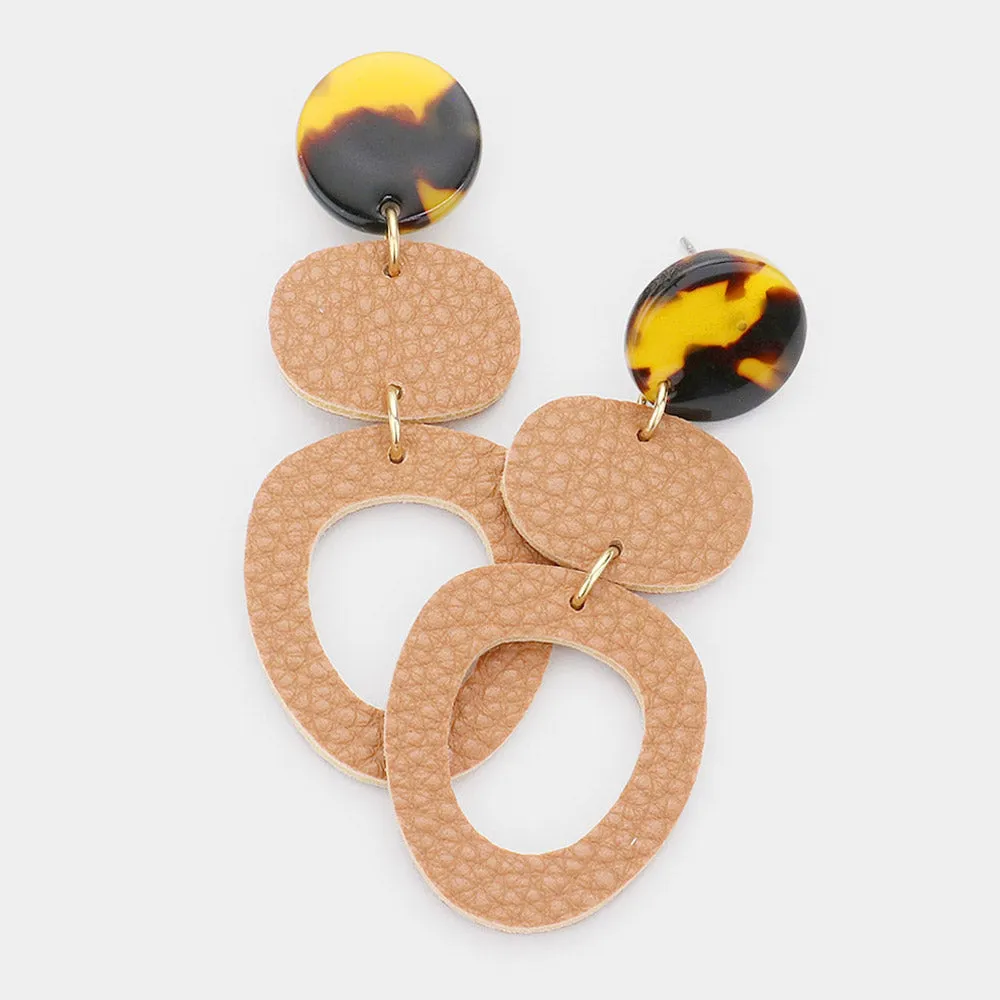 iLLASPARKZ Tortoise Geometric Earrings