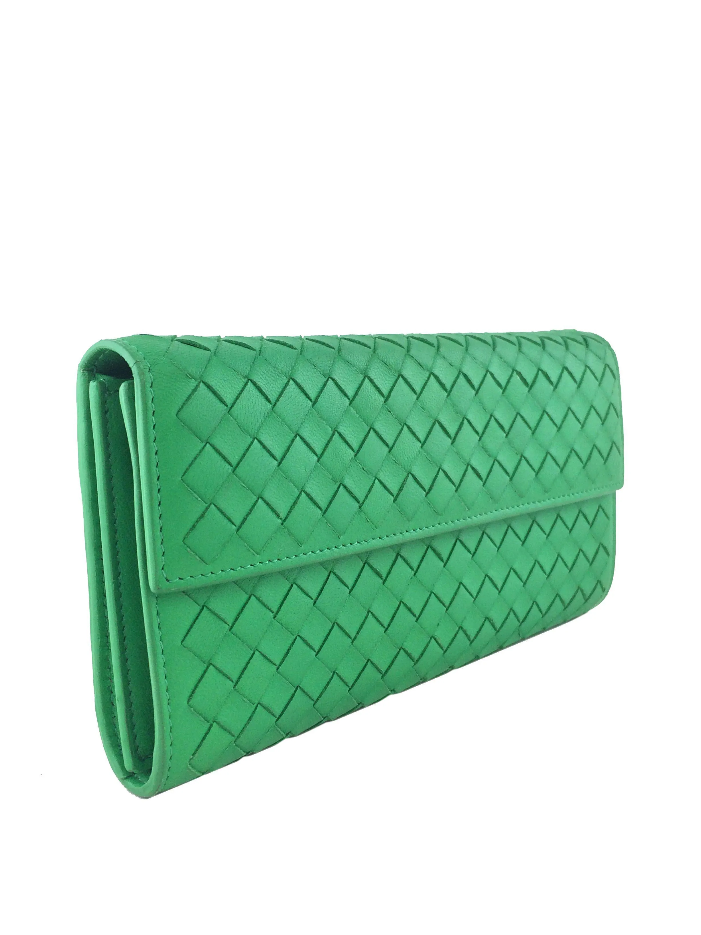 Luxury-Brand Intrecciato Nappa Continental Wallet