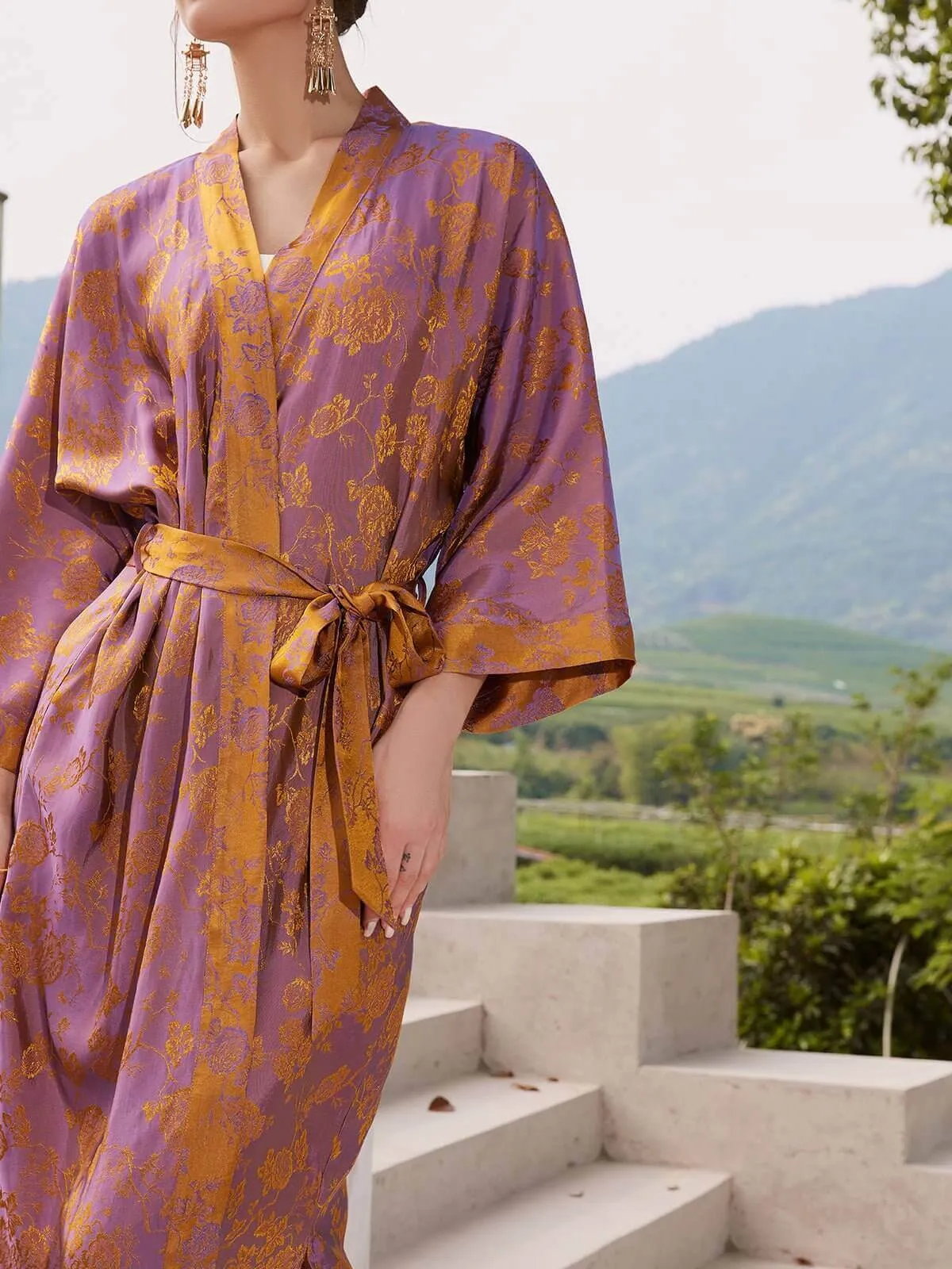 Jacquard Kimono Robe