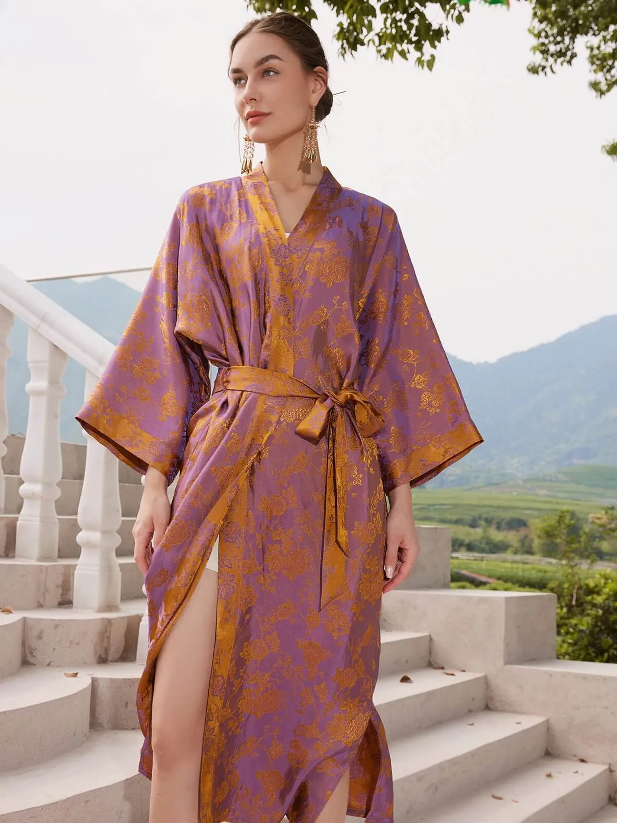 Jacquard Kimono Robe