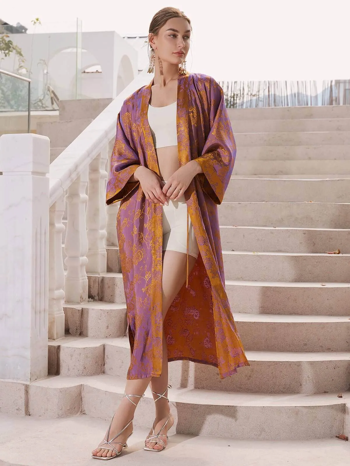 Jacquard Kimono Robe