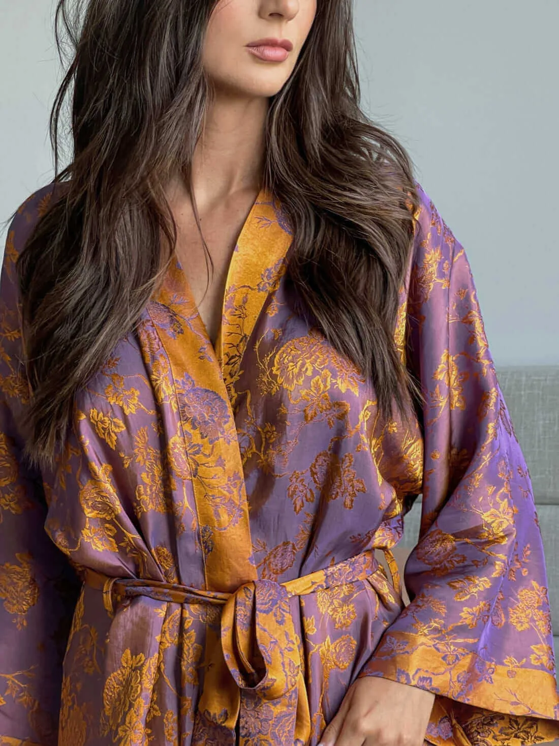 Jacquard Kimono Robe