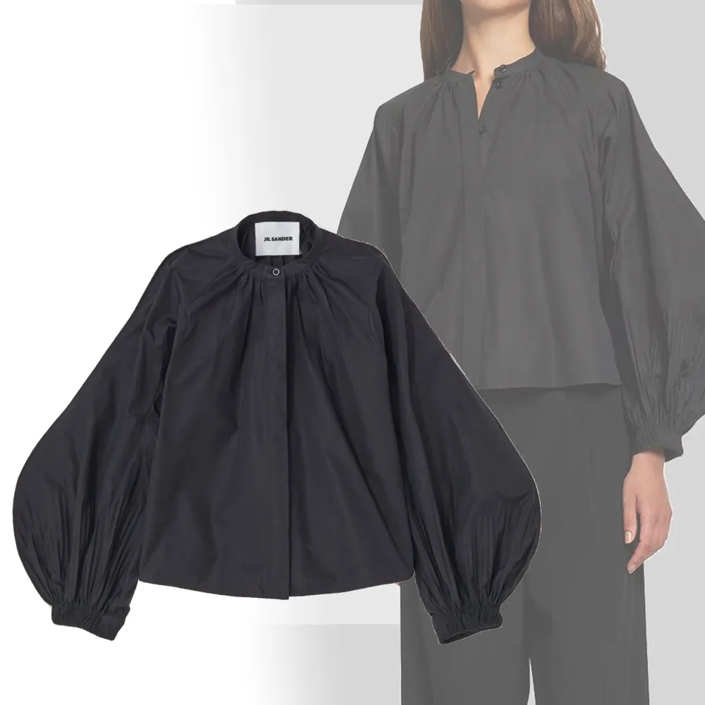 Jil Sander | Plain Cotton Puff Sleeves Shirts & Blouses