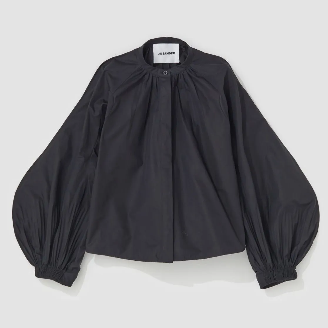 Jil Sander | Plain Cotton Puff Sleeves Shirts & Blouses