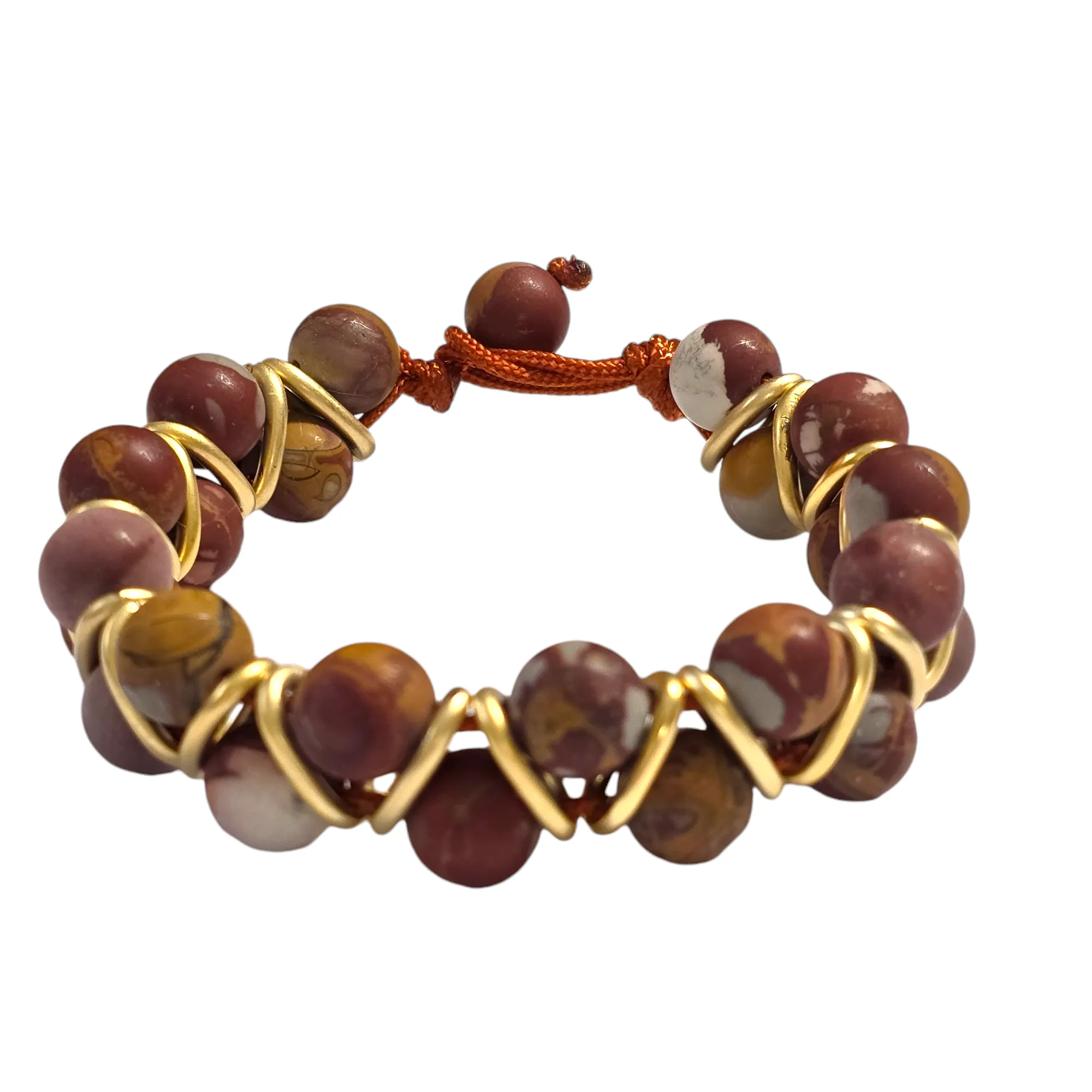 Jimmy Helix Bracelet with Jasper Stone