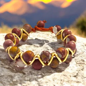 Jimmy Helix Bracelet with Jasper Stone