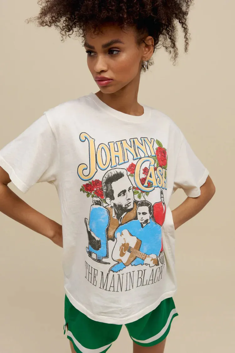 Johnny Cash shirt with A Man Comes Around theme