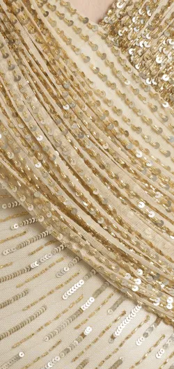 Juliet Gold Sequin Evening Dress