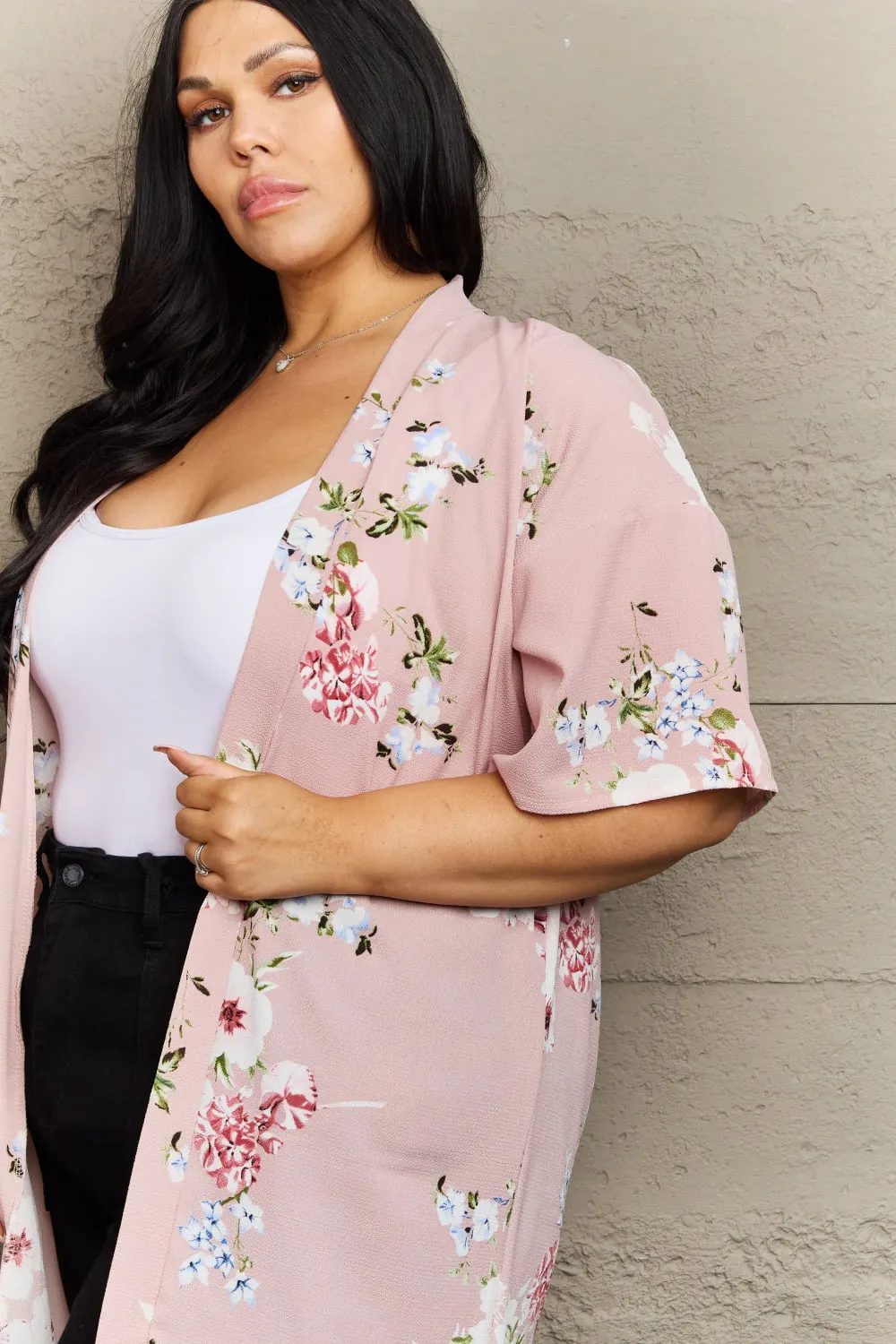 Rose Floral Kimono Justin Taylor