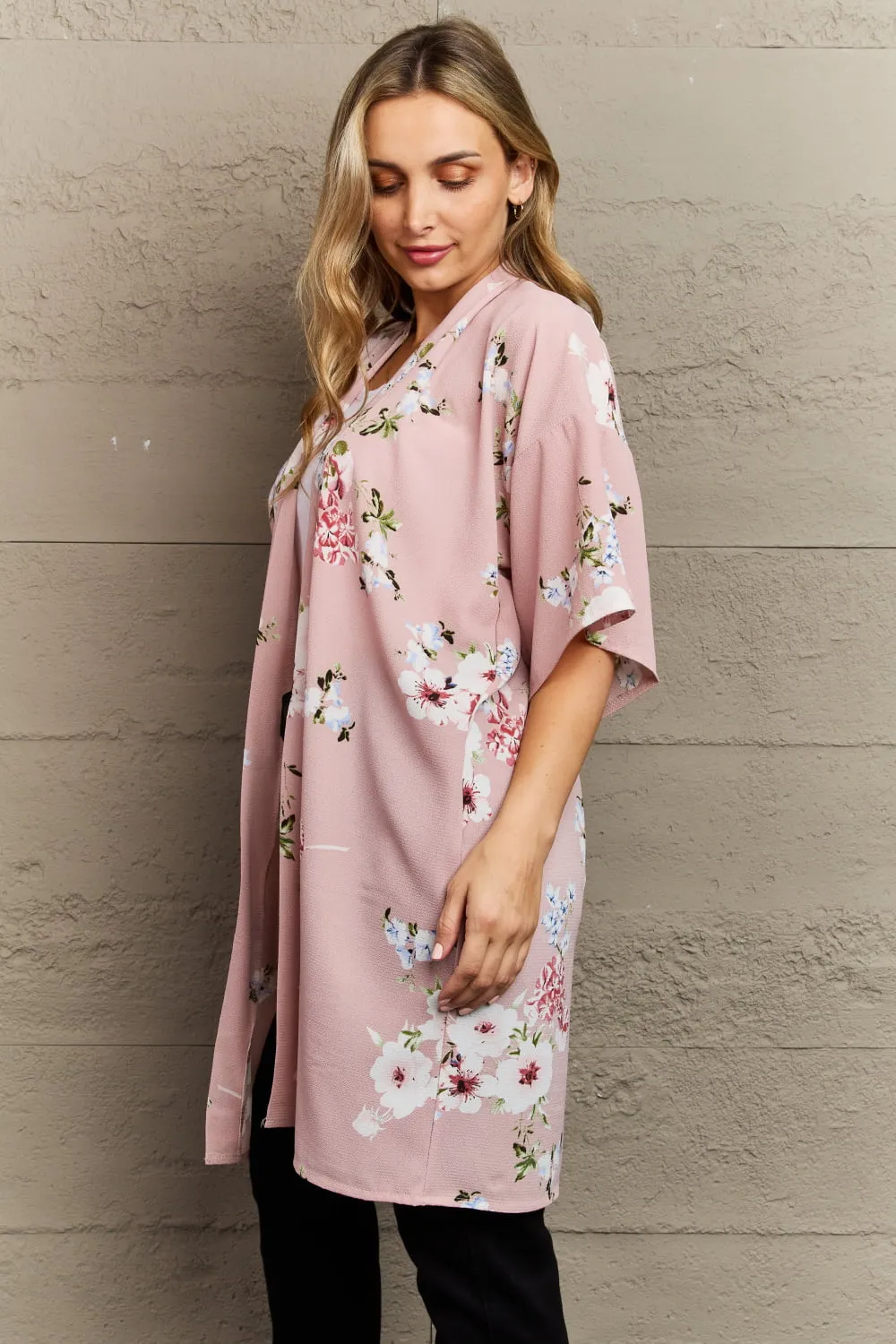 Rose Floral Kimono Justin Taylor