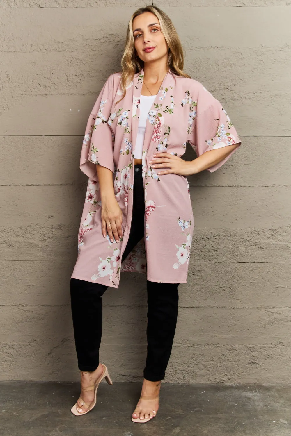 Rose Floral Kimono Justin Taylor