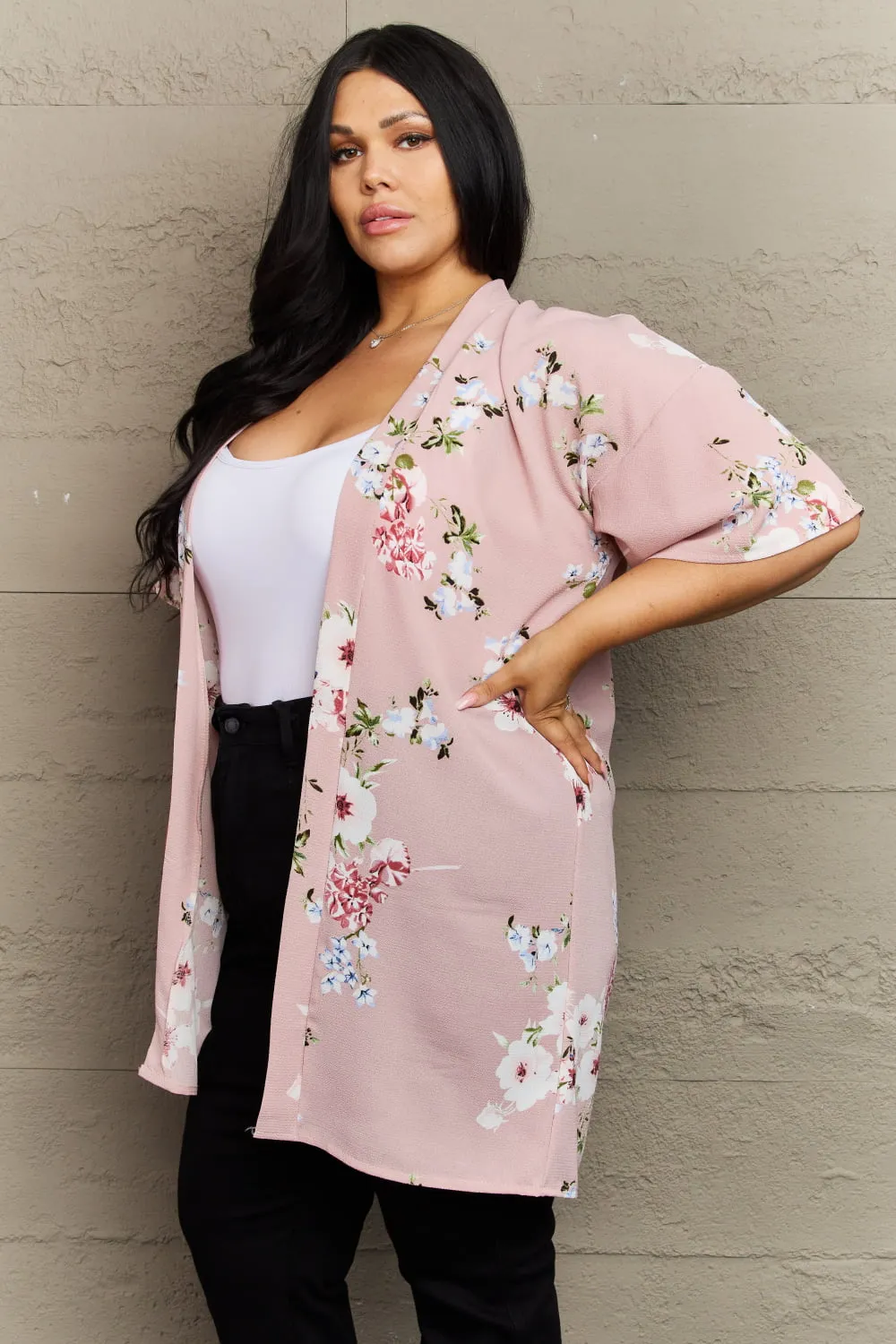 Rose Floral Kimono Justin Taylor