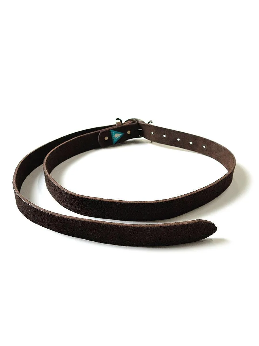 Suede Neptune buckle belt Kapital (super long)