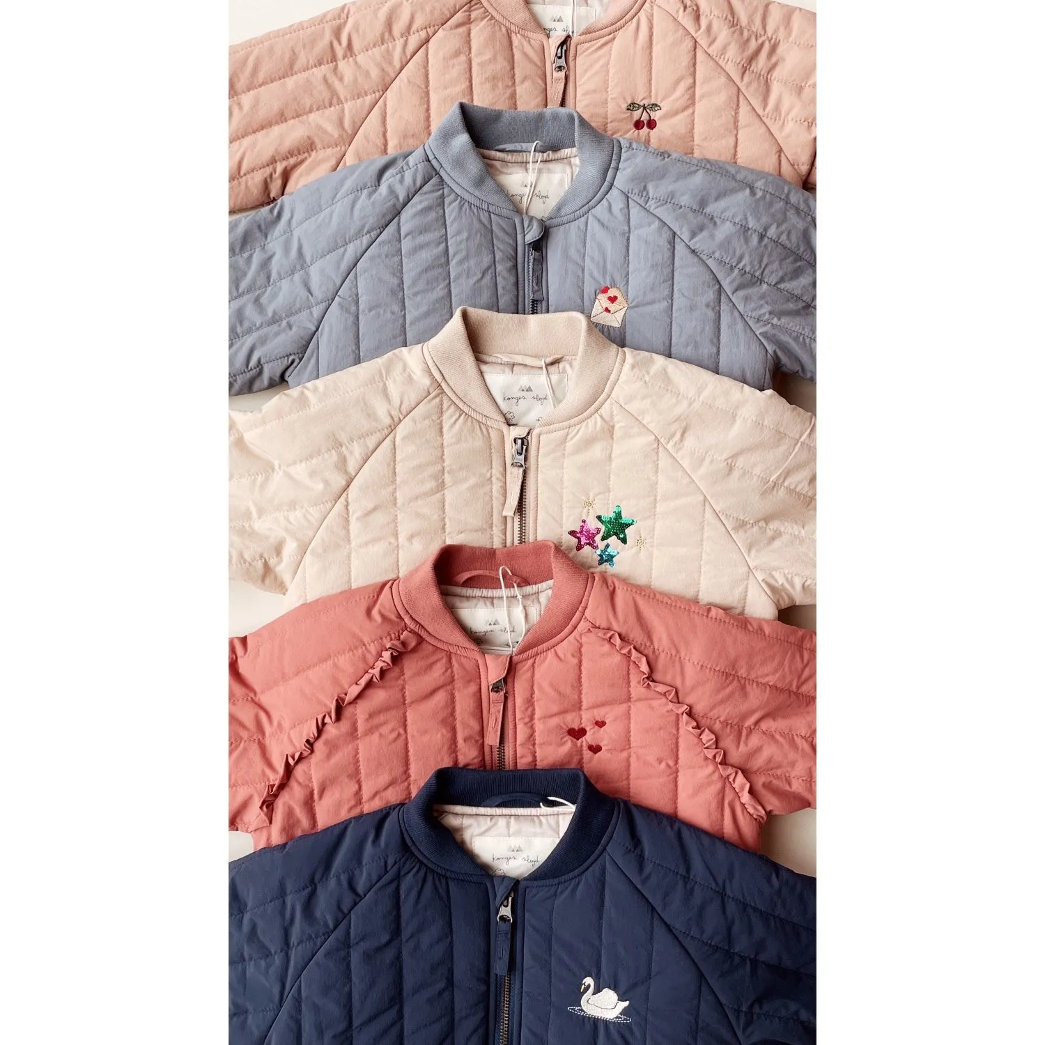 Konges Sljd Canyon Rose Juno Frill Bomber Jacket