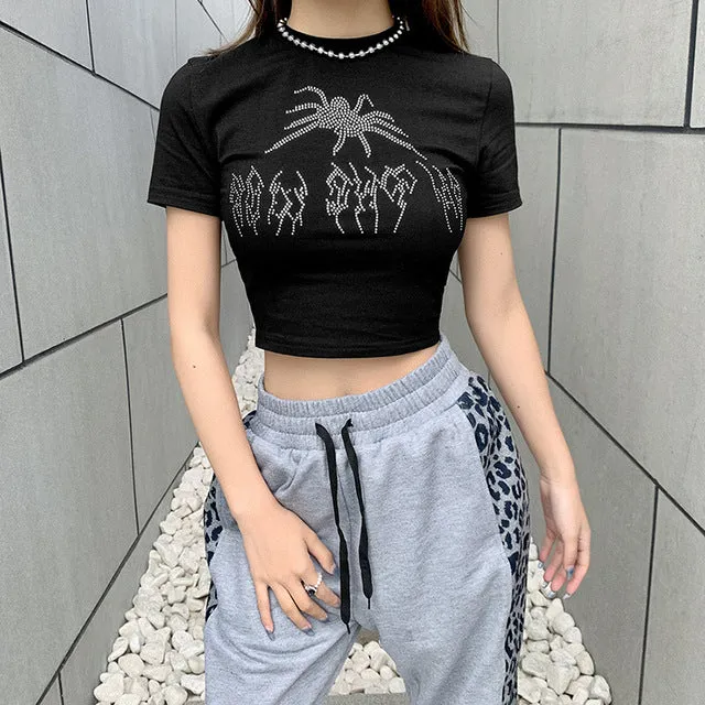 COWGIRL Printed Crop Tee