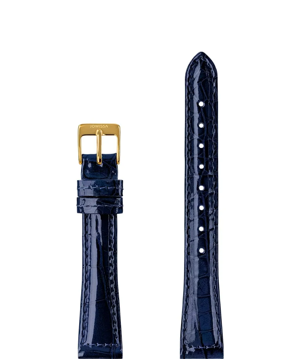 Polished Croco Leather Watch Band