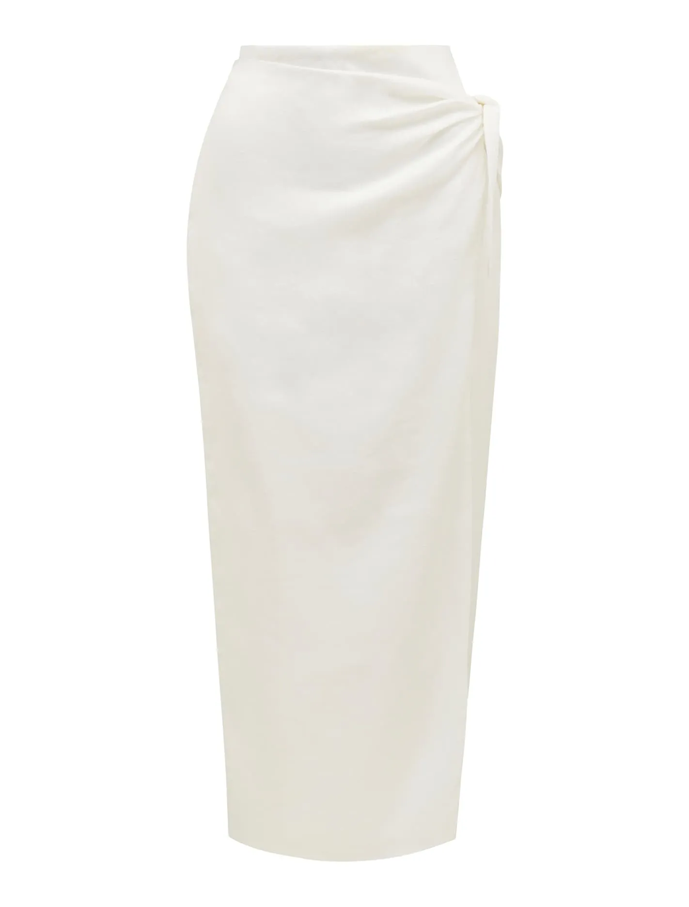 Stylish Linen Midi Skirt