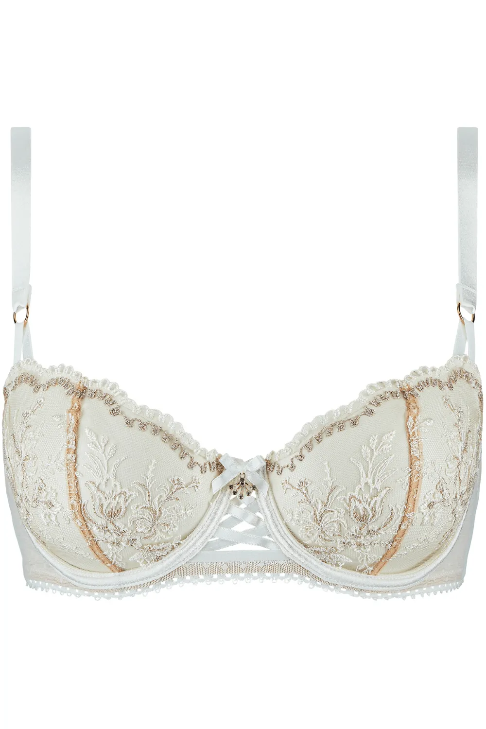 Half cup underwired bra by Tresor Infini