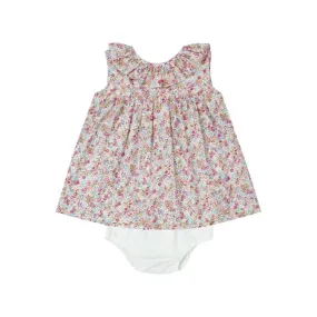 Magenta Floral Dress & Bloomer Petit Confection