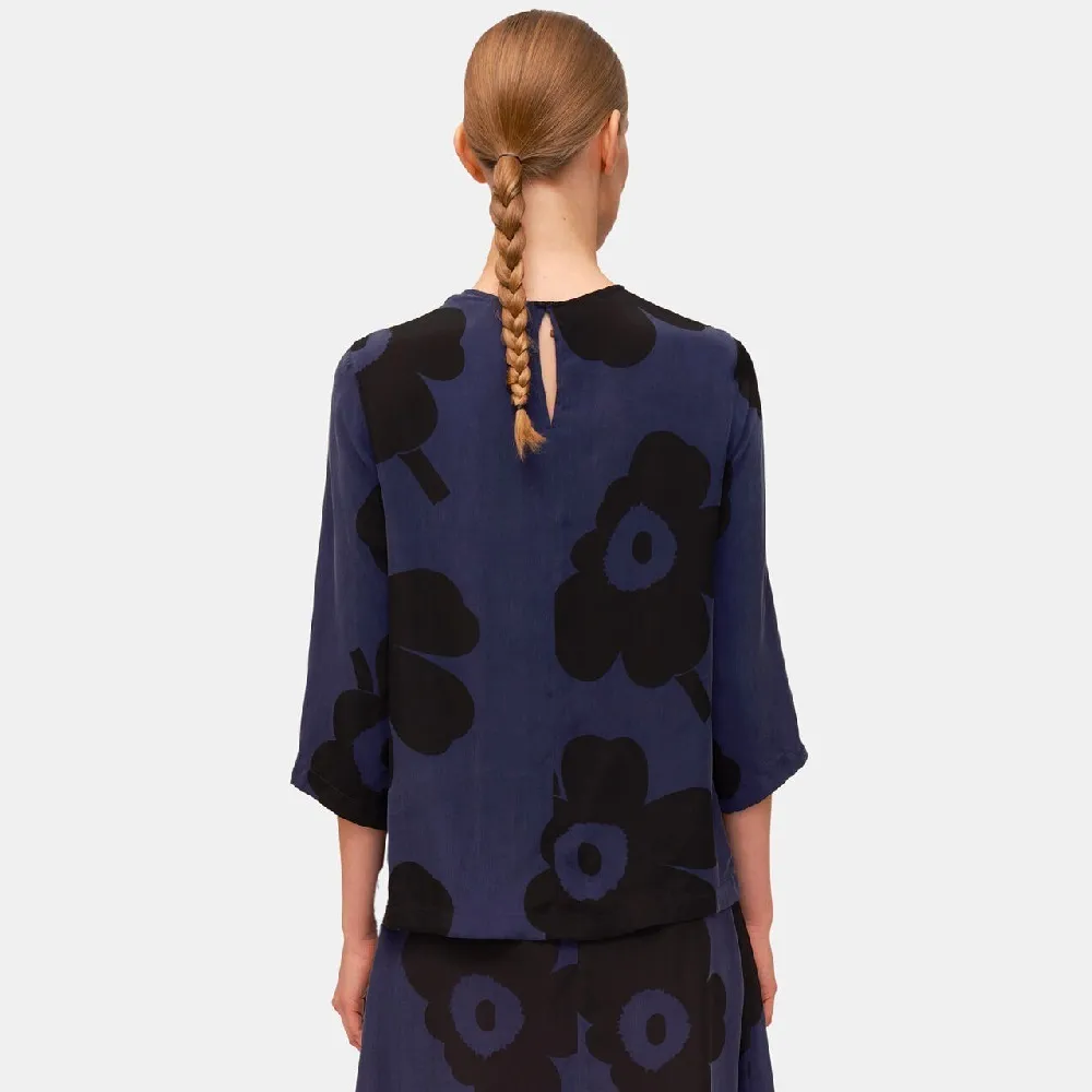 Flower Patterns Cropped Casual Office Style by marimekko