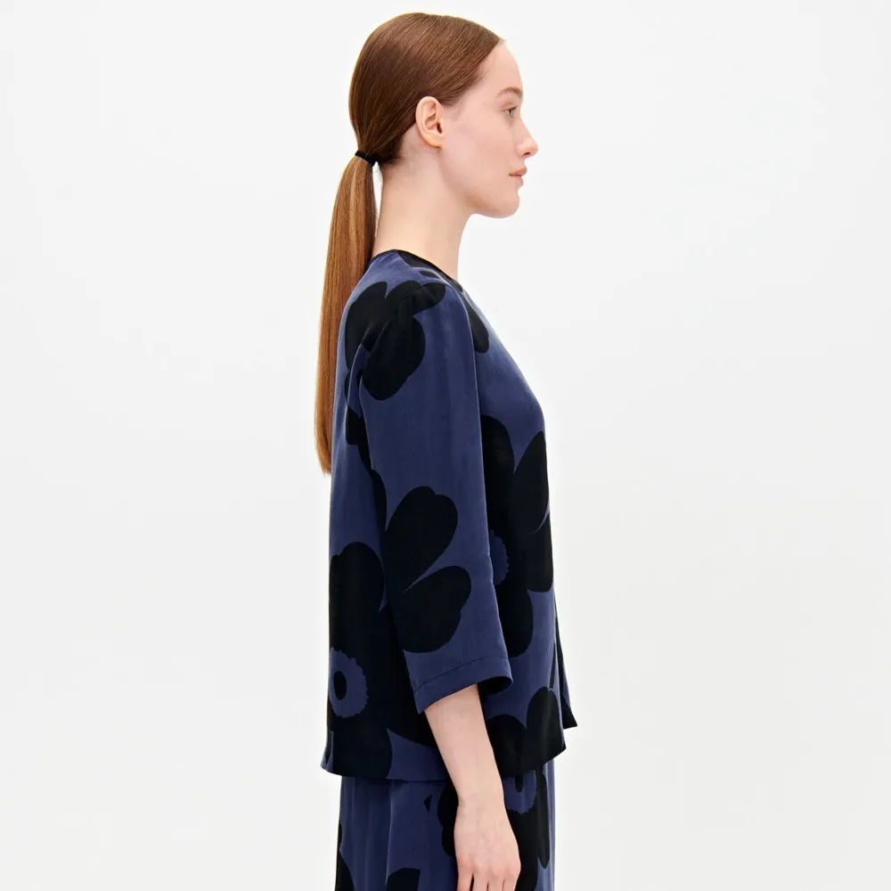 Flower Patterns Cropped Casual Office Style by marimekko