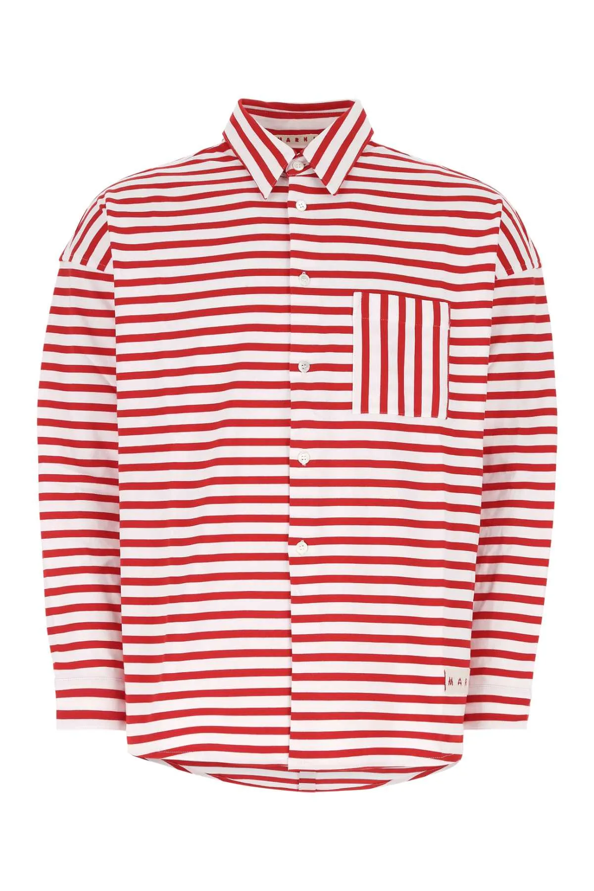 Marni Compact Striped Jersey Shirt