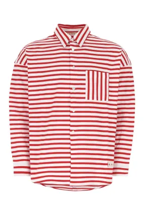 Marni Compact Striped Jersey Shirt