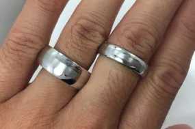 Cobalt Wedding Rings Set