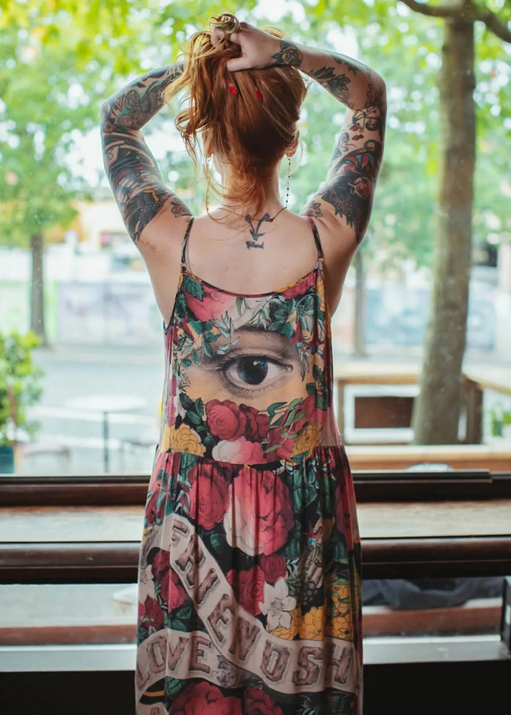 Multi Friendship Love & Truth Maxi Slip Dress by Market Of Stars