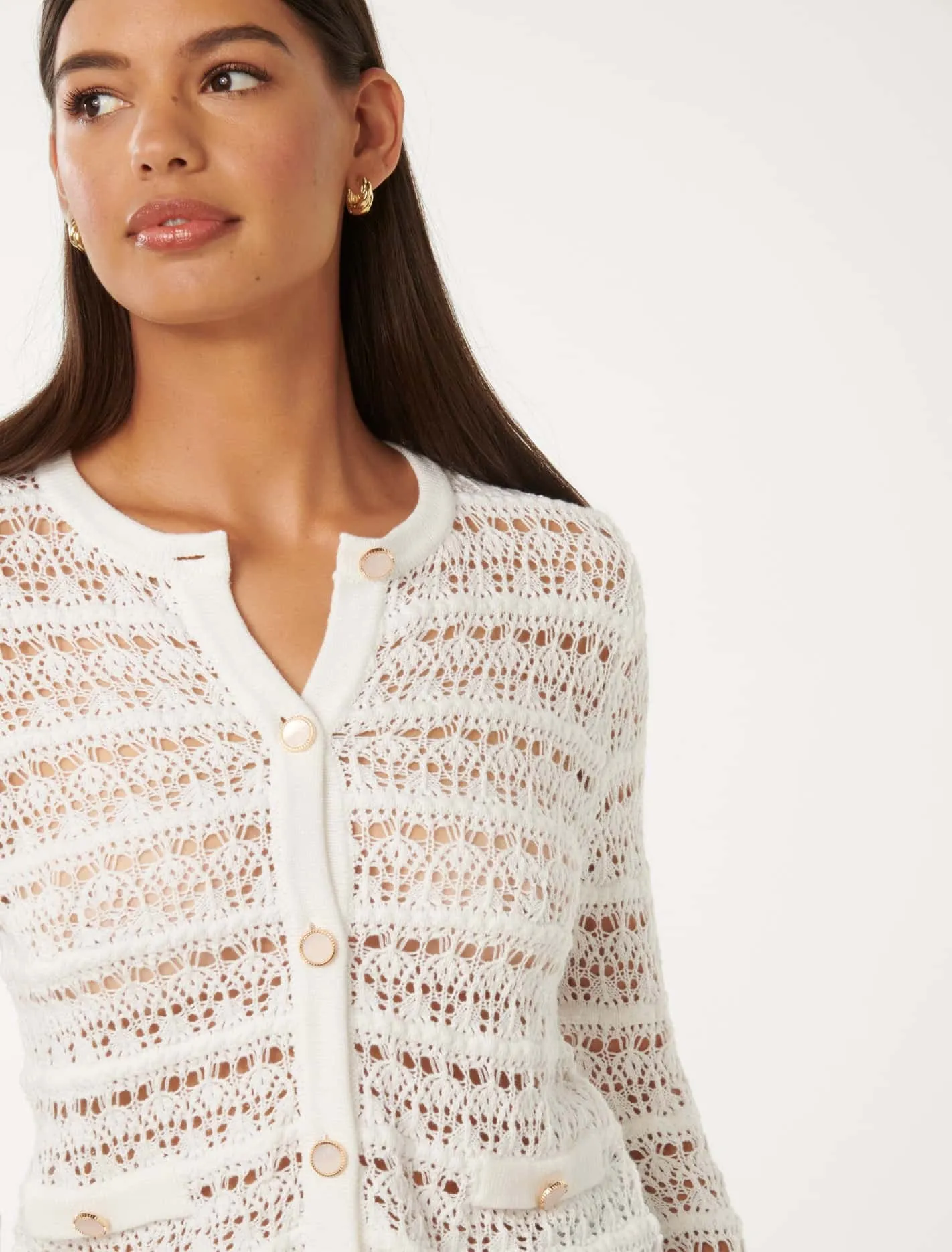 Melanie Pointelle Cardigan