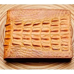 Golden Tan Crocodile Wallets