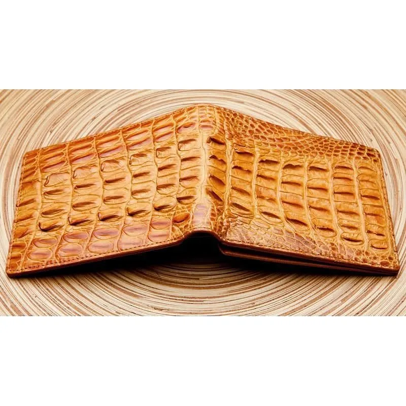 Golden Tan Crocodile Wallets